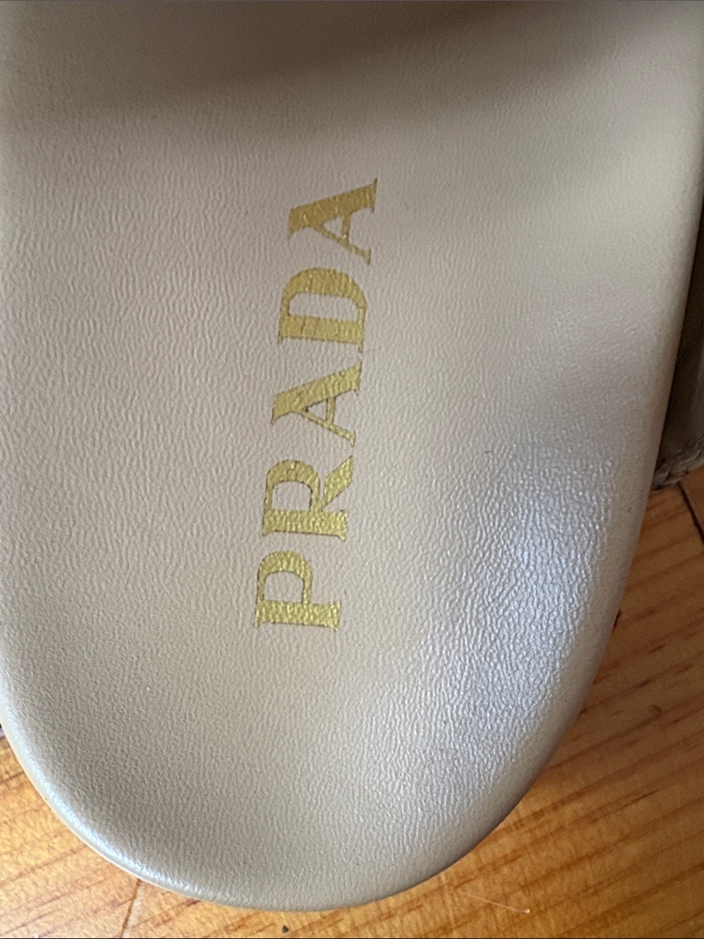 Prada Beige Raffia Double-Strap Slide Sandals - Picture 2 of 6